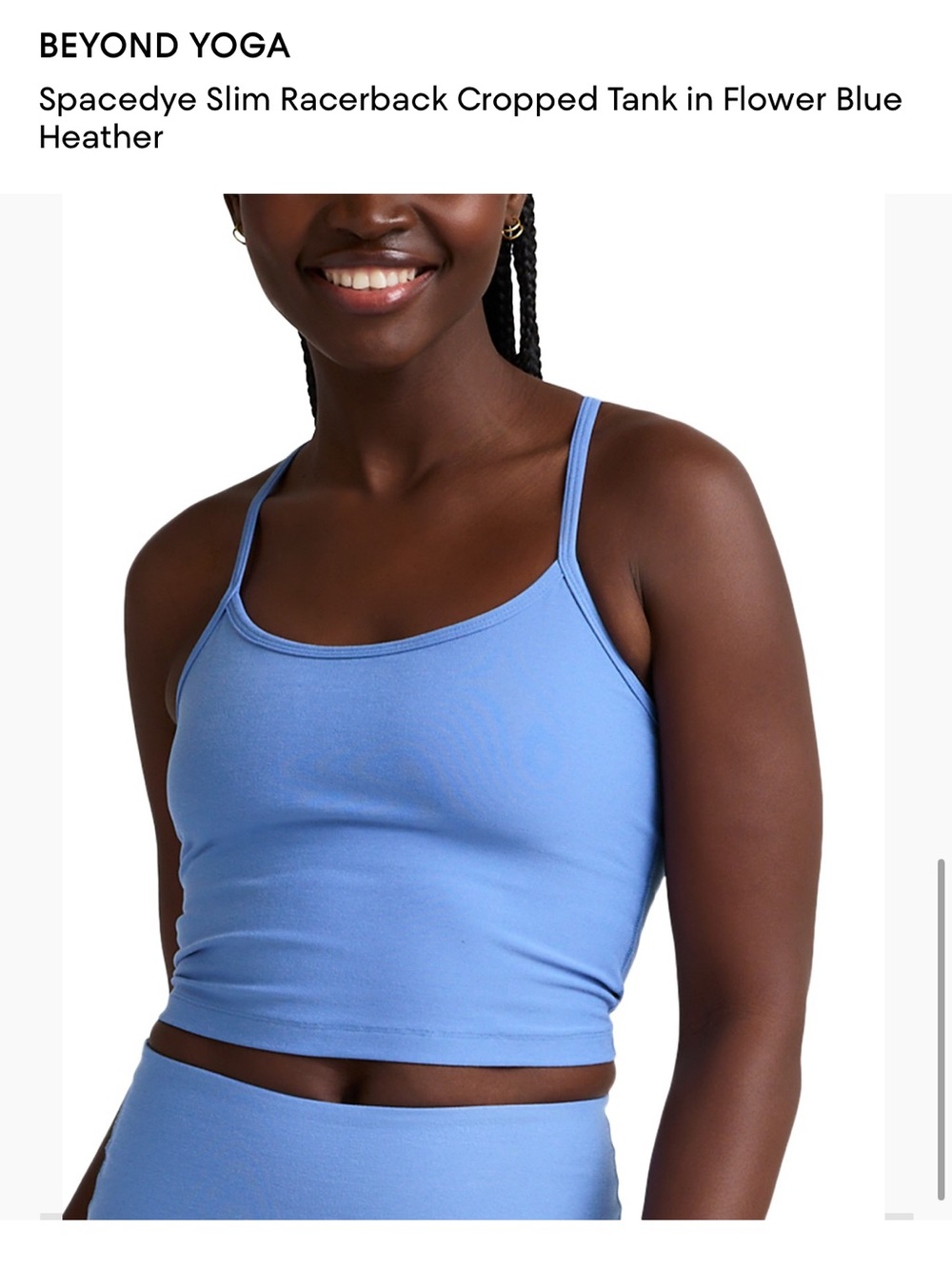 Beyond Yoga Spacedye Slim Racerback Cropped Tank